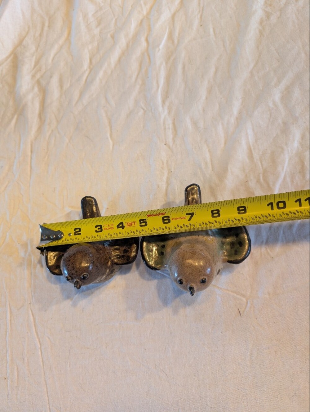 Vintage Brown and Tan Ceramic Tommy Kakinuma Bird Pair - Picture 8 of 8